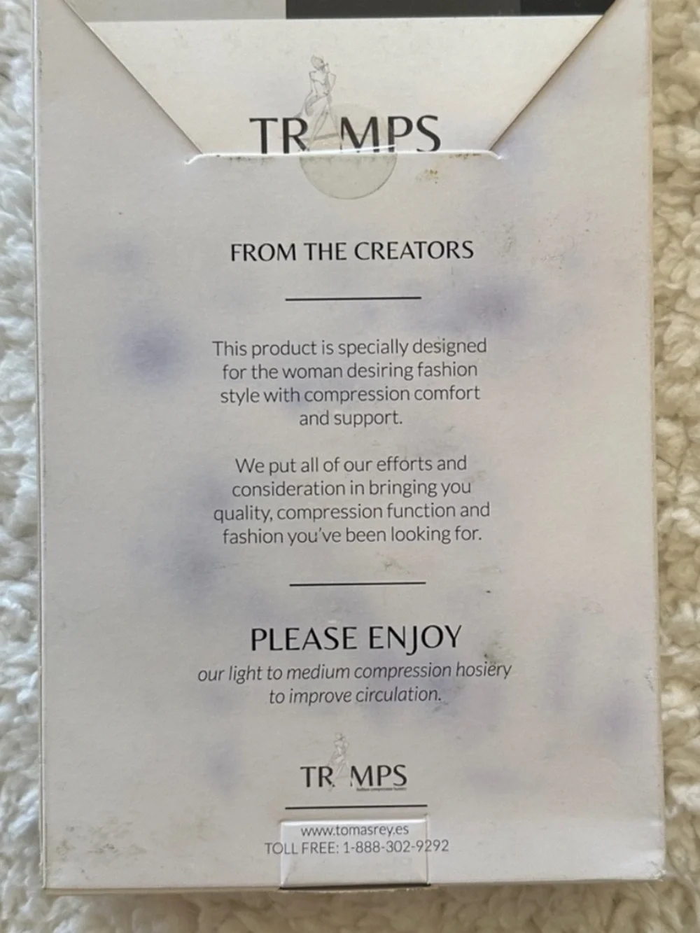 TRAMPS Jocelynne Fashion Compression Hosiery - Black 25-30mmhg Small Petite - Picture 3 of 4